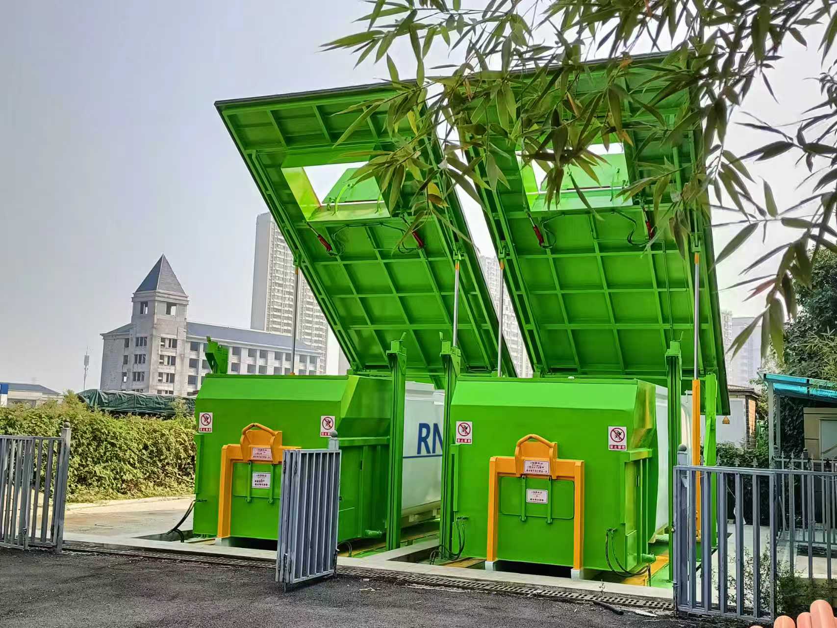 Estaci&oacute;n subterr&aacute;nea de compactaci&oacute;n de basura